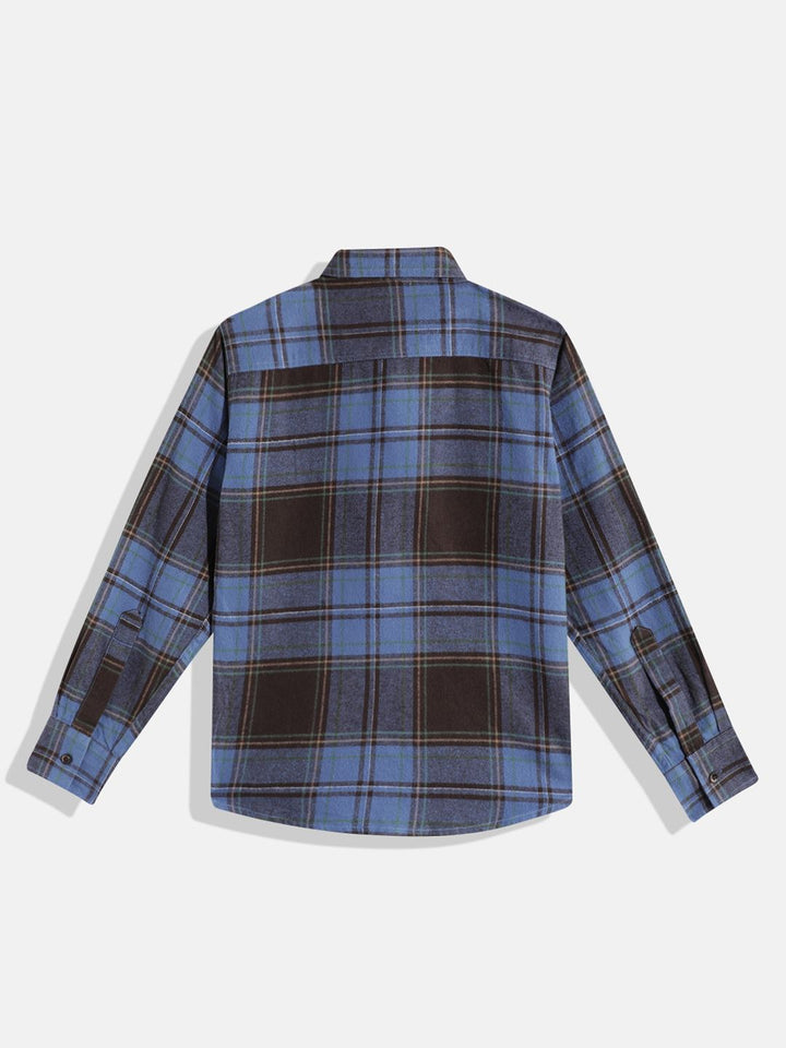 Monte Carlo Boys Tartan Checked Casual Smart Fit Shirt