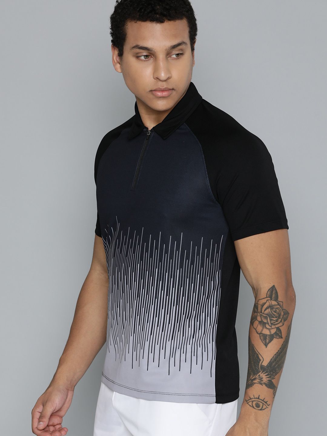 HRX by Hrithik Roshan Printed Polo Collar Sports T-shirt