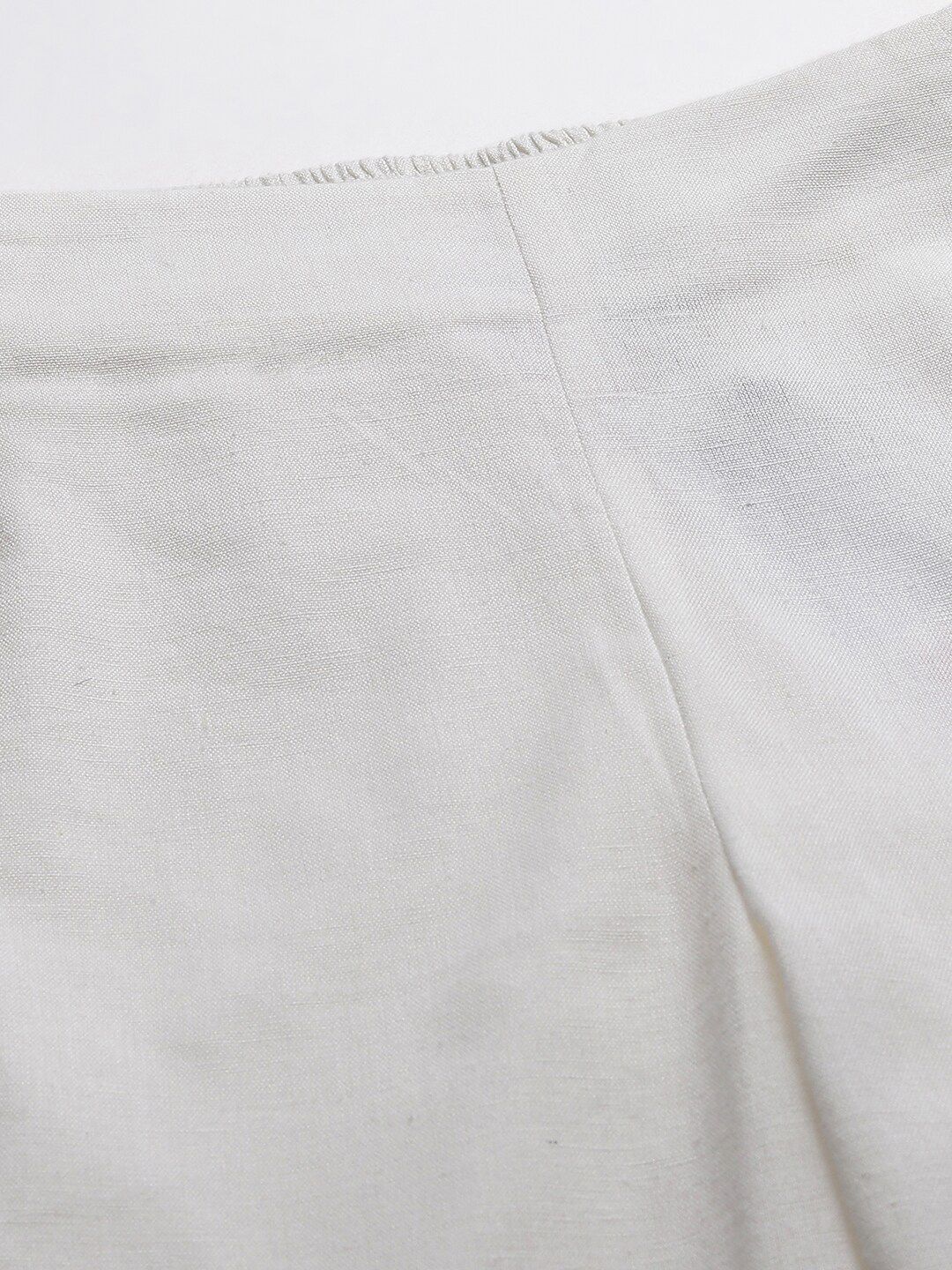 W Women White Slim Fit Trousers