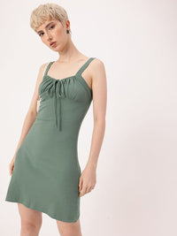 DressBerry Daytime Crush Knit-n-Tie Bold Bustier Dress