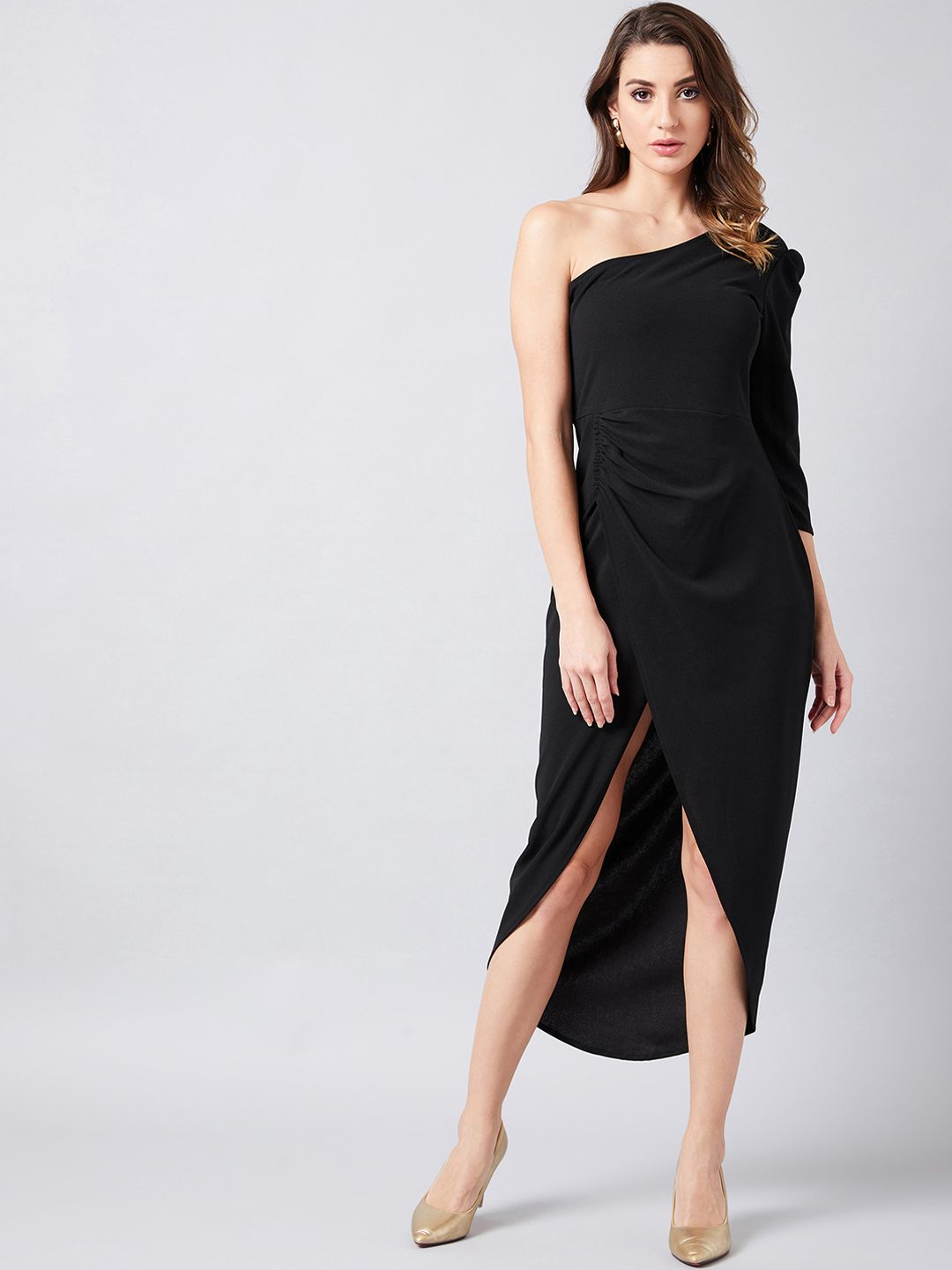 Athena Black Sheath Dress