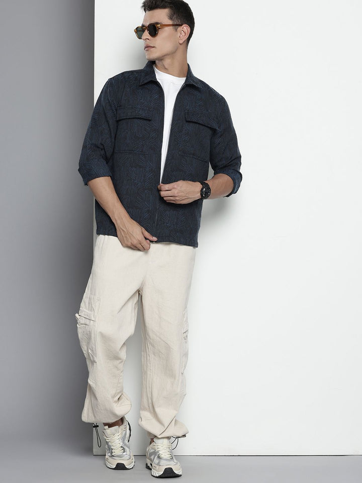 The Indian Garage Co Textured Casual Shirt