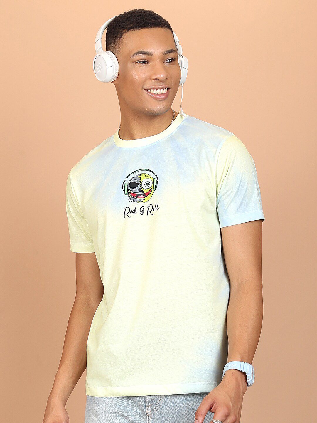 HIGHLANDER Graphic Printed Slim Fit Oversized T-shirt