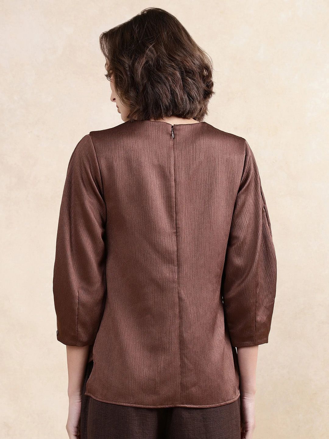 RAREISM Women Solid Round Neck Top