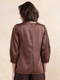 RAREISM Women Solid Round Neck Top