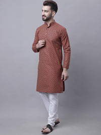 SOJANYA Ethnic Motifs Woven Design Regular Kurta With Pyjamas & With Nehru Jacket