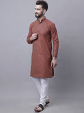 SOJANYA Ethnic Motifs Woven Design Regular Kurta With Pyjamas & With Nehru Jacket
