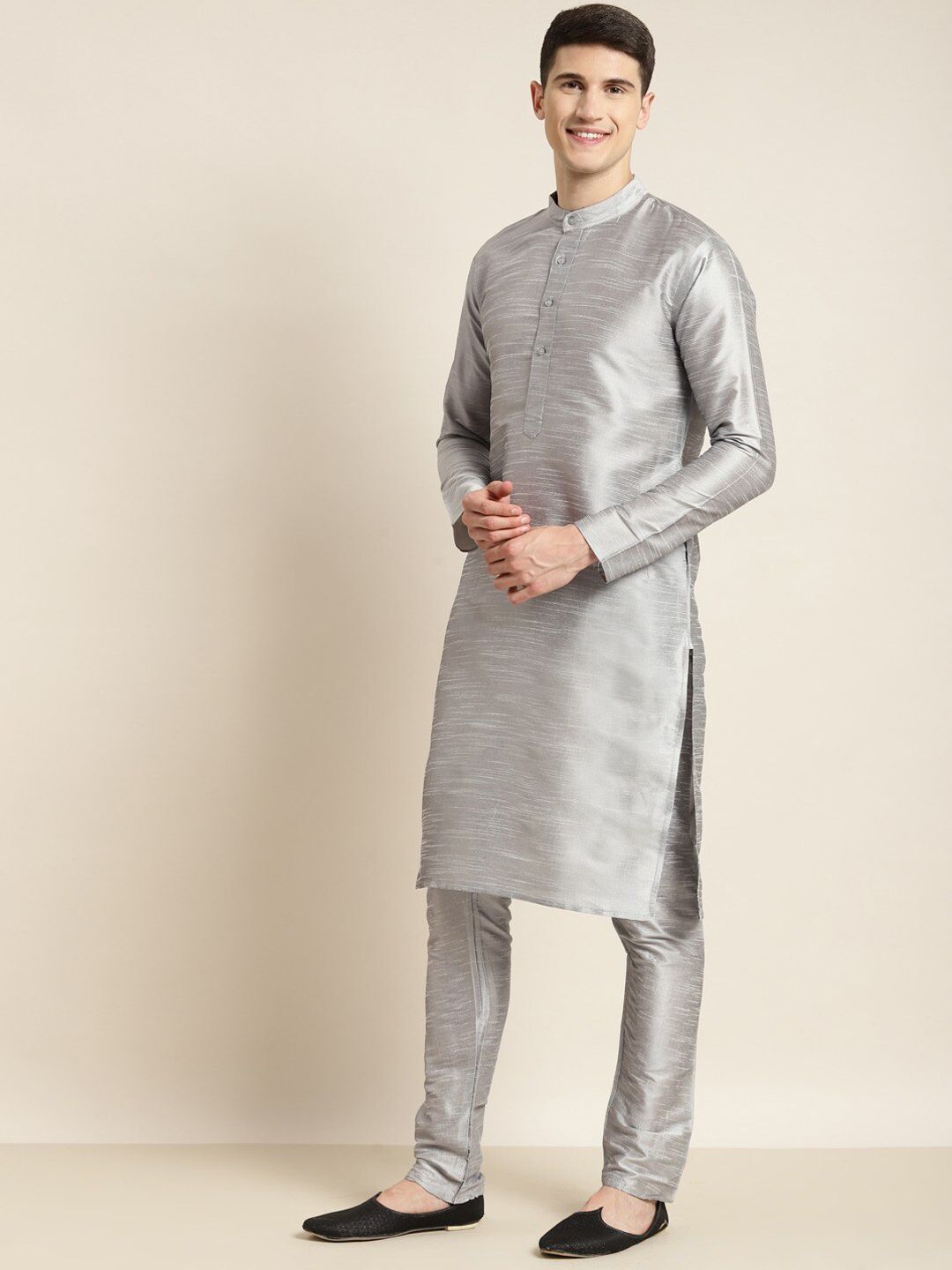 SOJANYA Manadrin Collar Kurta with Pyjamas & Nehru Jacket
