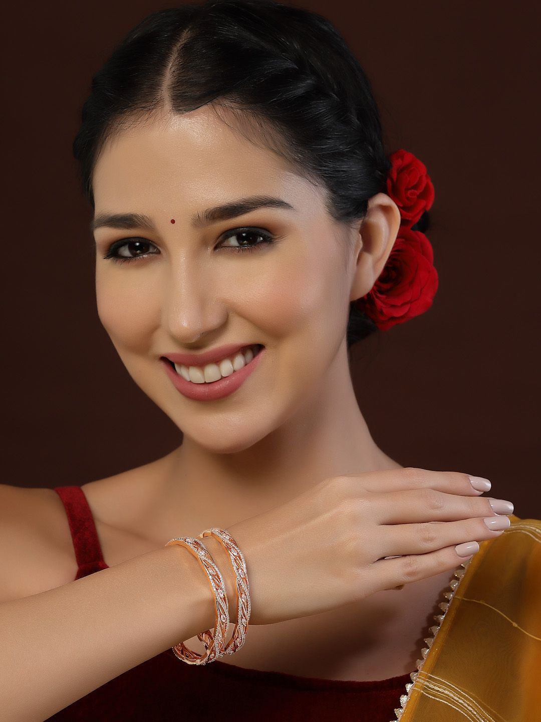 Set Anouk 2 Gelang Bertali Amerika Bersalut Emas
