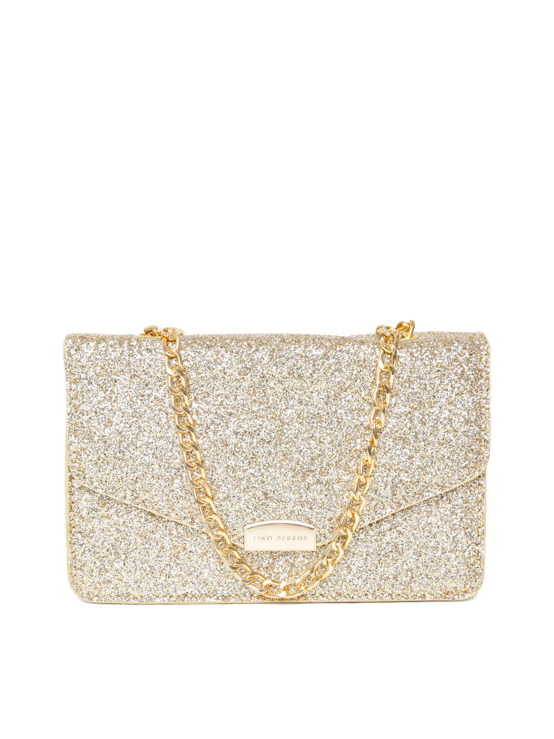 Lino Perros Gold-Toned Shimmery Sling Bag