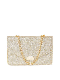Lino Perros Gold-Toned Shimmery Sling Bag