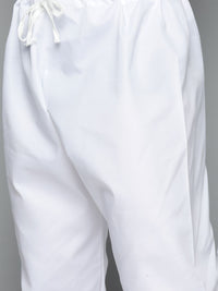 Jompers Men Floral Embroidered Chikankari Pure Cotton Kurta with Pyjamas