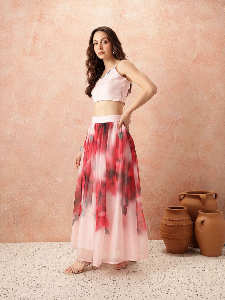 all about you Printed Ready to Wear Lehenga Set With Dupatta