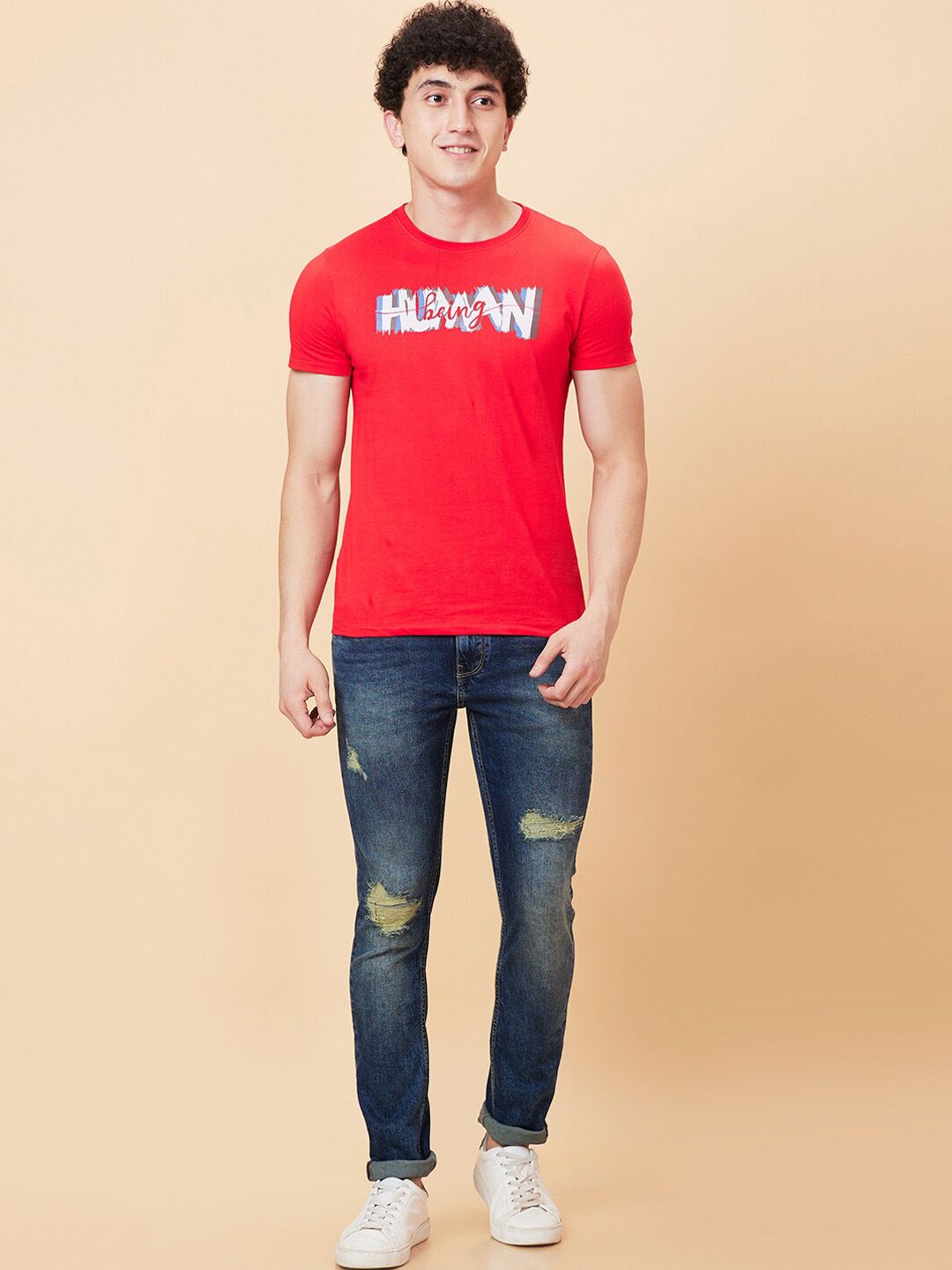 Being Human Men Slim Fit Light Fade Jeans