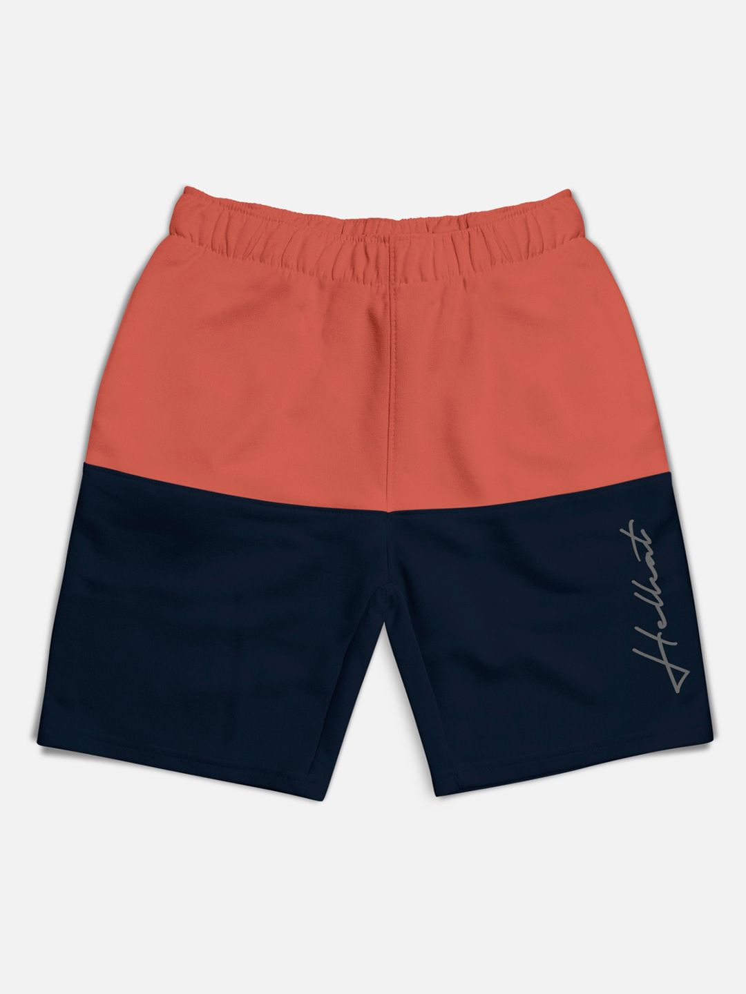 HELLCAT Boys Pack of 5 Typography Printed Cotton Mid-Rise Shorts
