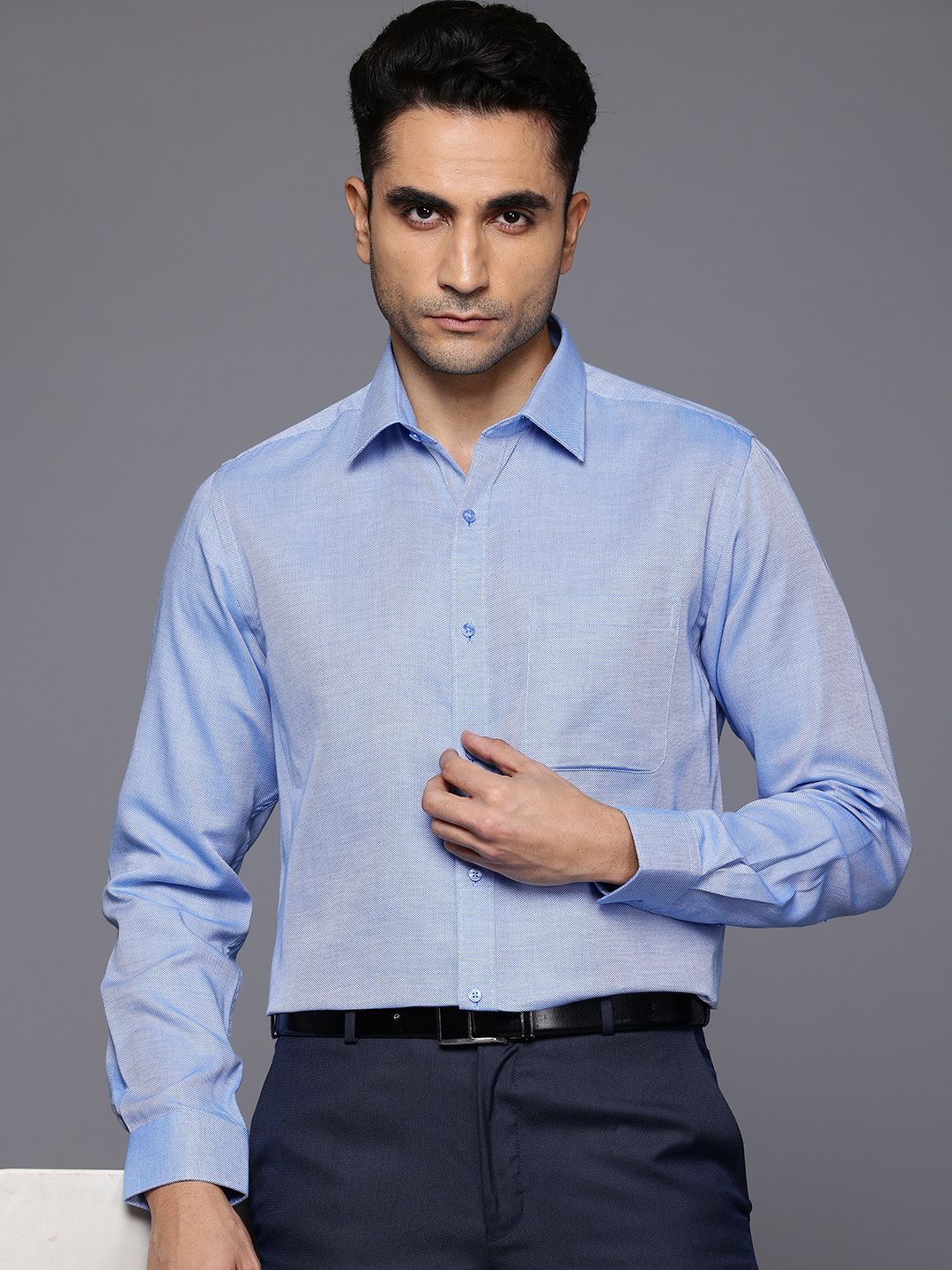 Raymond Pure Cotton Slim Fit Formal Shirt