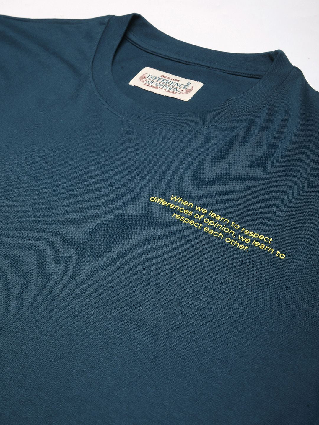 Difference Of Opinion Men Short Sleeve Oversized Crew Neck Printed Tshirt