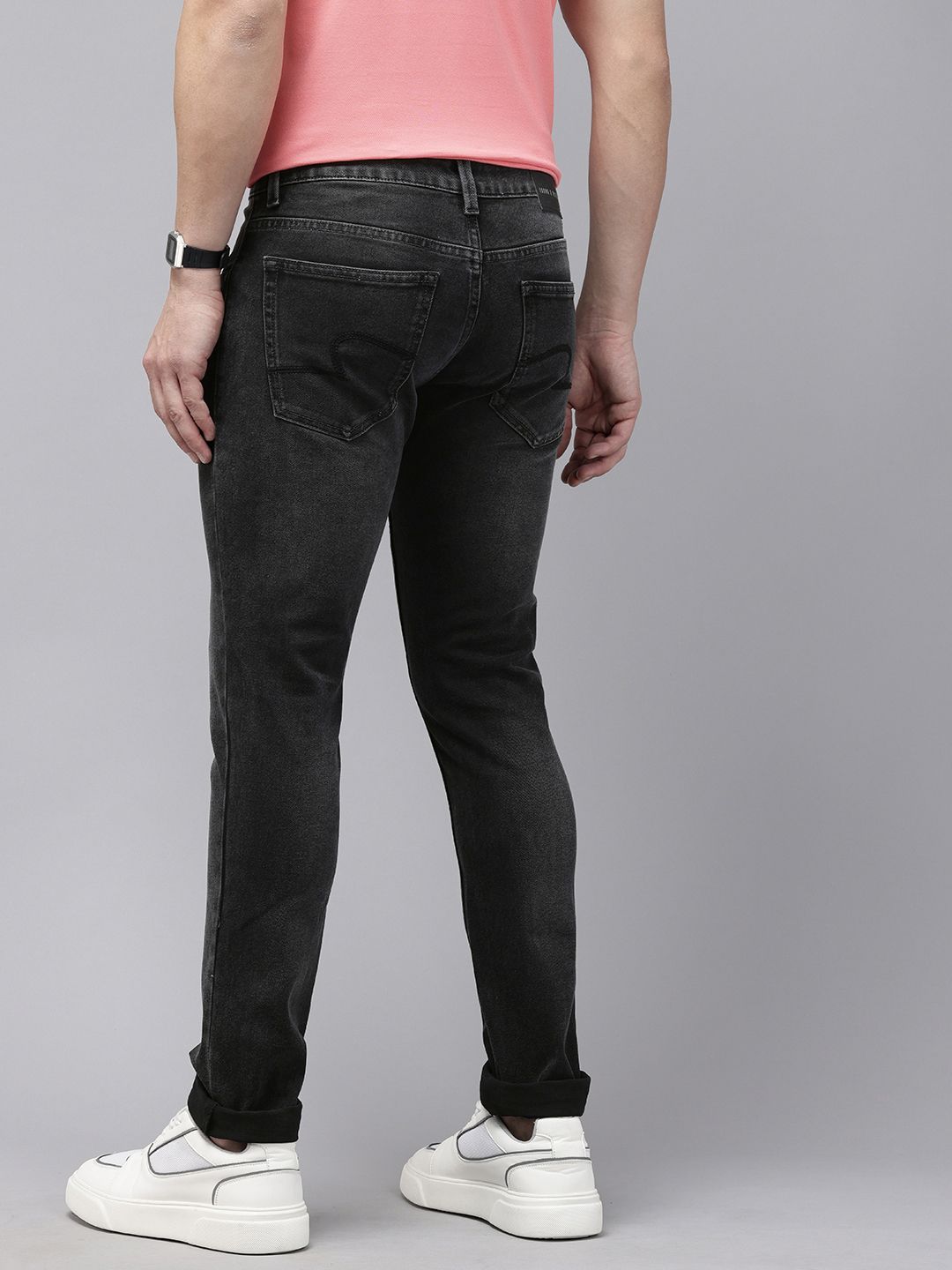 SPYKAR Men Slim Fit Low-Rise Light Fade Stretchable Jeans