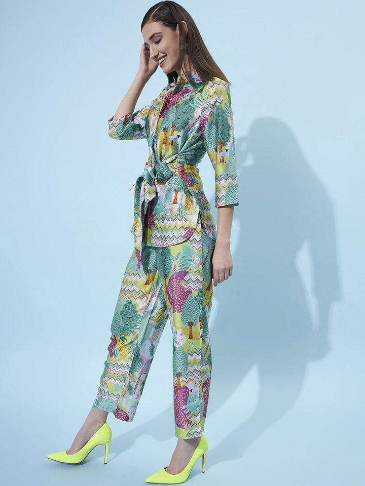 Athena Women Tropical Printed Co-Ords