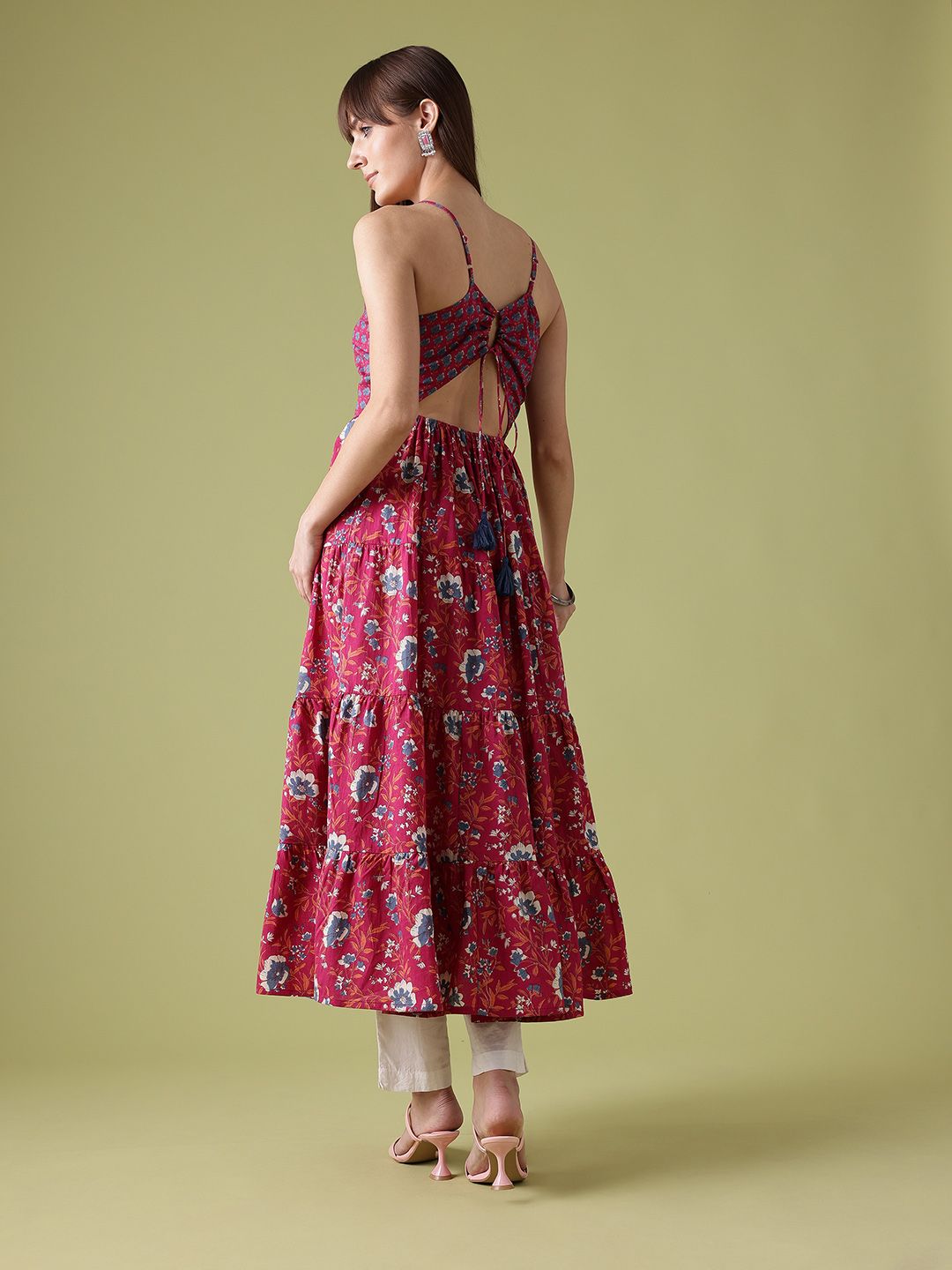 Anouk Floral Printed Pure Cotton Kurta