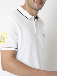 SPYKAR Polo Collar Slim Fit Pure Cotton T-shirt