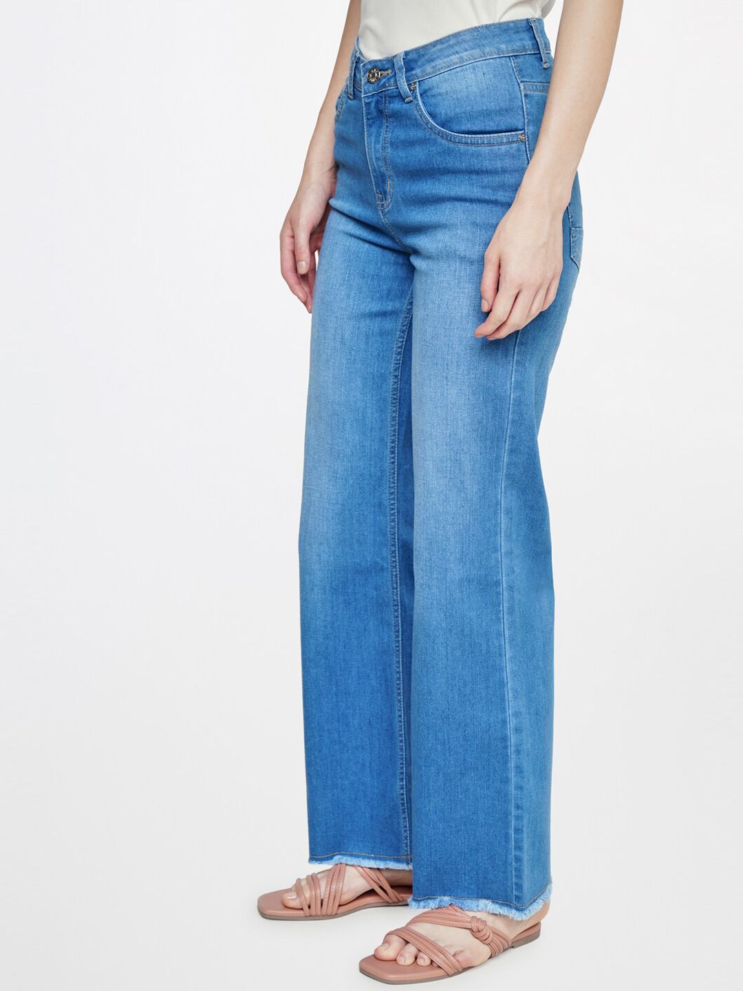 AND Women Bootcut Mid-Rise Light Fade Jeans
