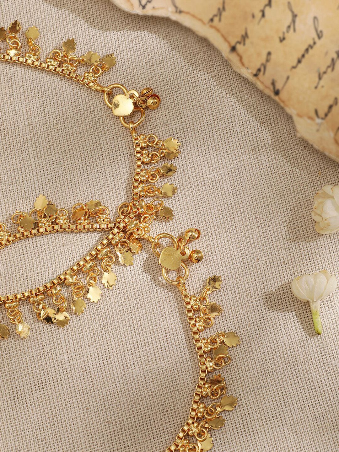 Rubans Set Of 2 Gold-Plated Anklet
