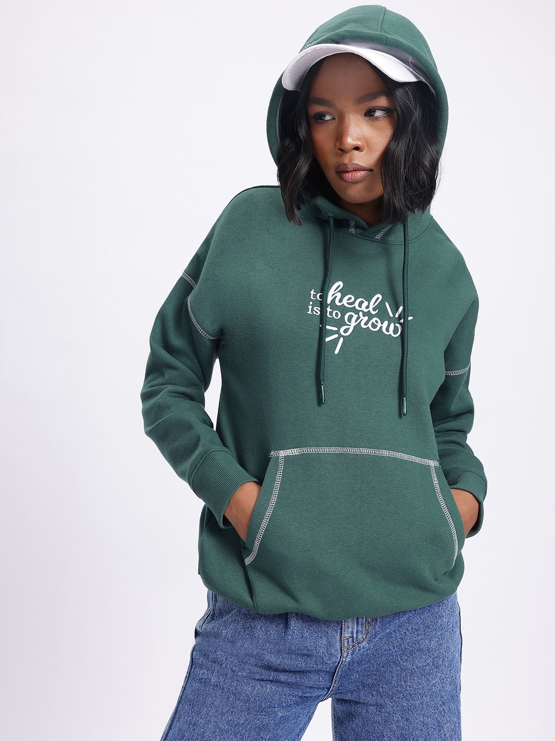 DressBerry Elevated Comfort Printed Relaxed Fit Sweatshirt
