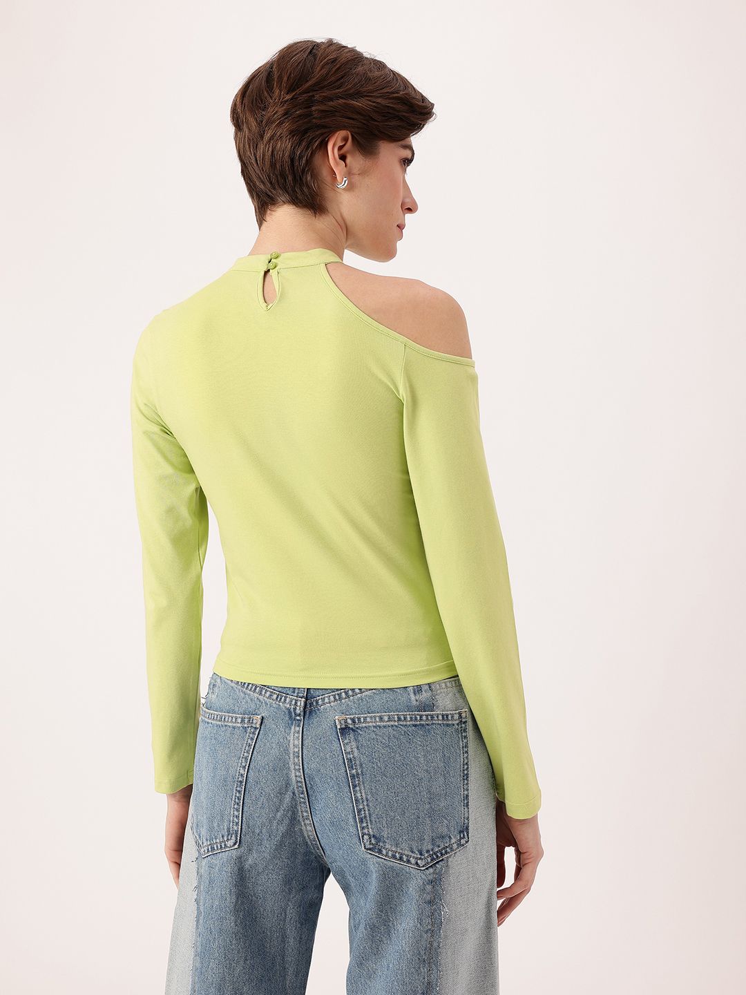 DressBerry Charming Cold Shoulder Style Regular Top