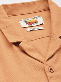 The Indian Garage Co Pure Cotton Embroidered Opaque Relaxed Fit Casual Shirt