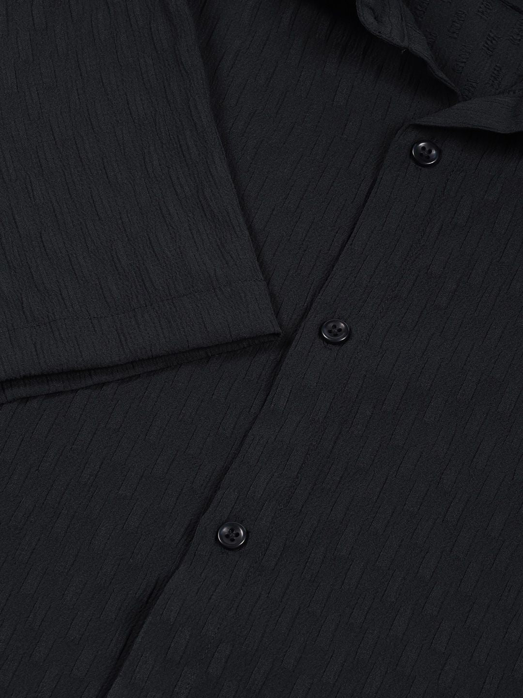 Thomas Scott Men Premium Spread Collar Textured Casual Shirt