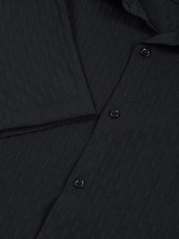 Thomas Scott Men Premium Spread Collar Textured Casual Shirt