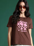 DressBerry Women Typography Printed Pure Cotton T-shirt