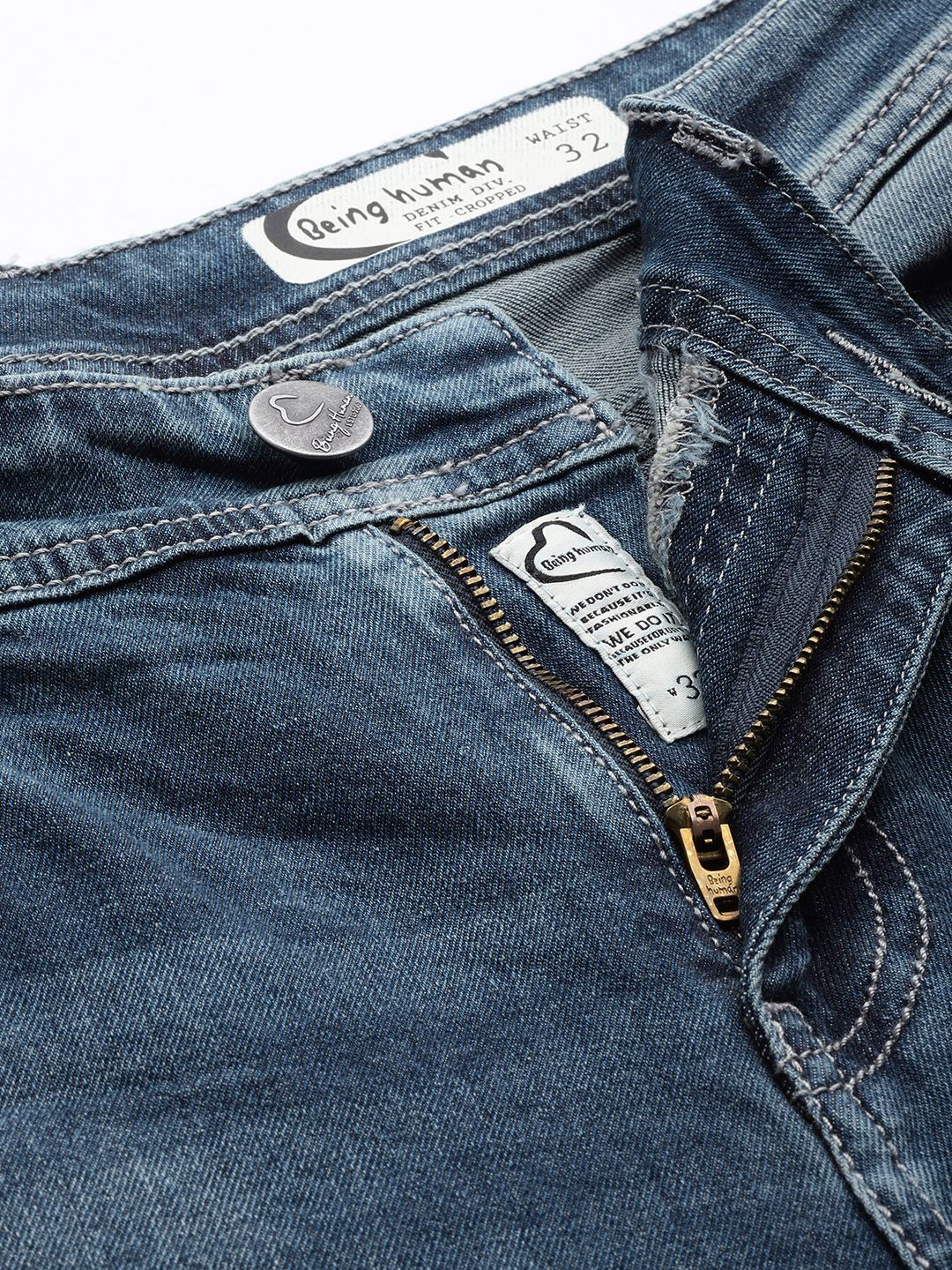 Being Human Men Heavy Fade Stretchable Jeans