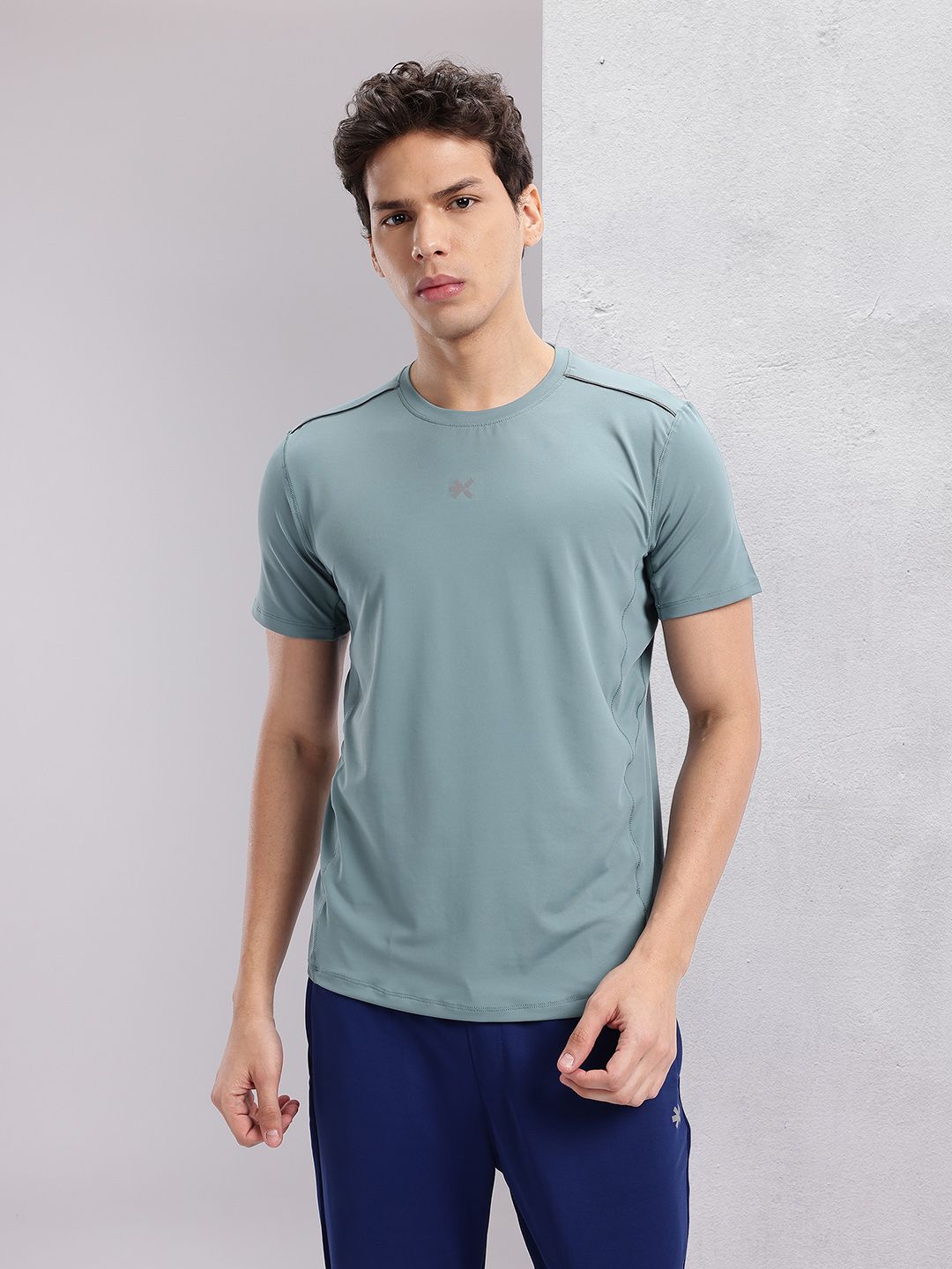 HRX by Hrithik Roshan Men Solid Round Neck Running T-shirt with Perforations