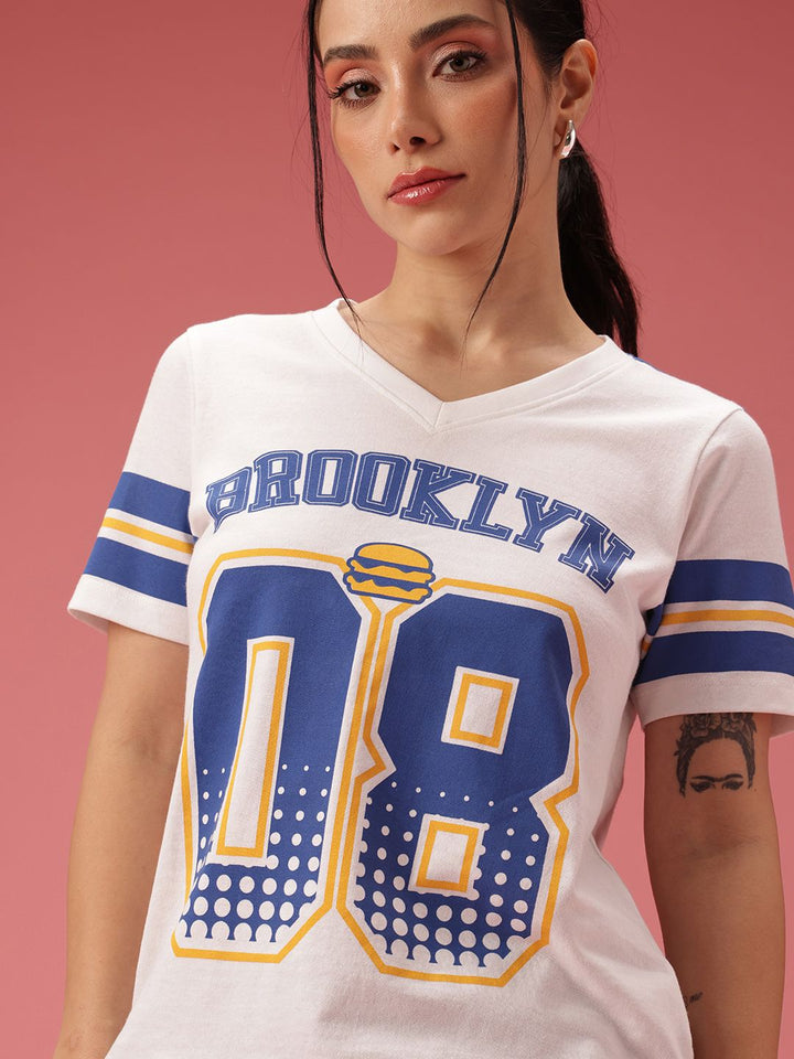 DressBerry Typography Printed T-shirt
