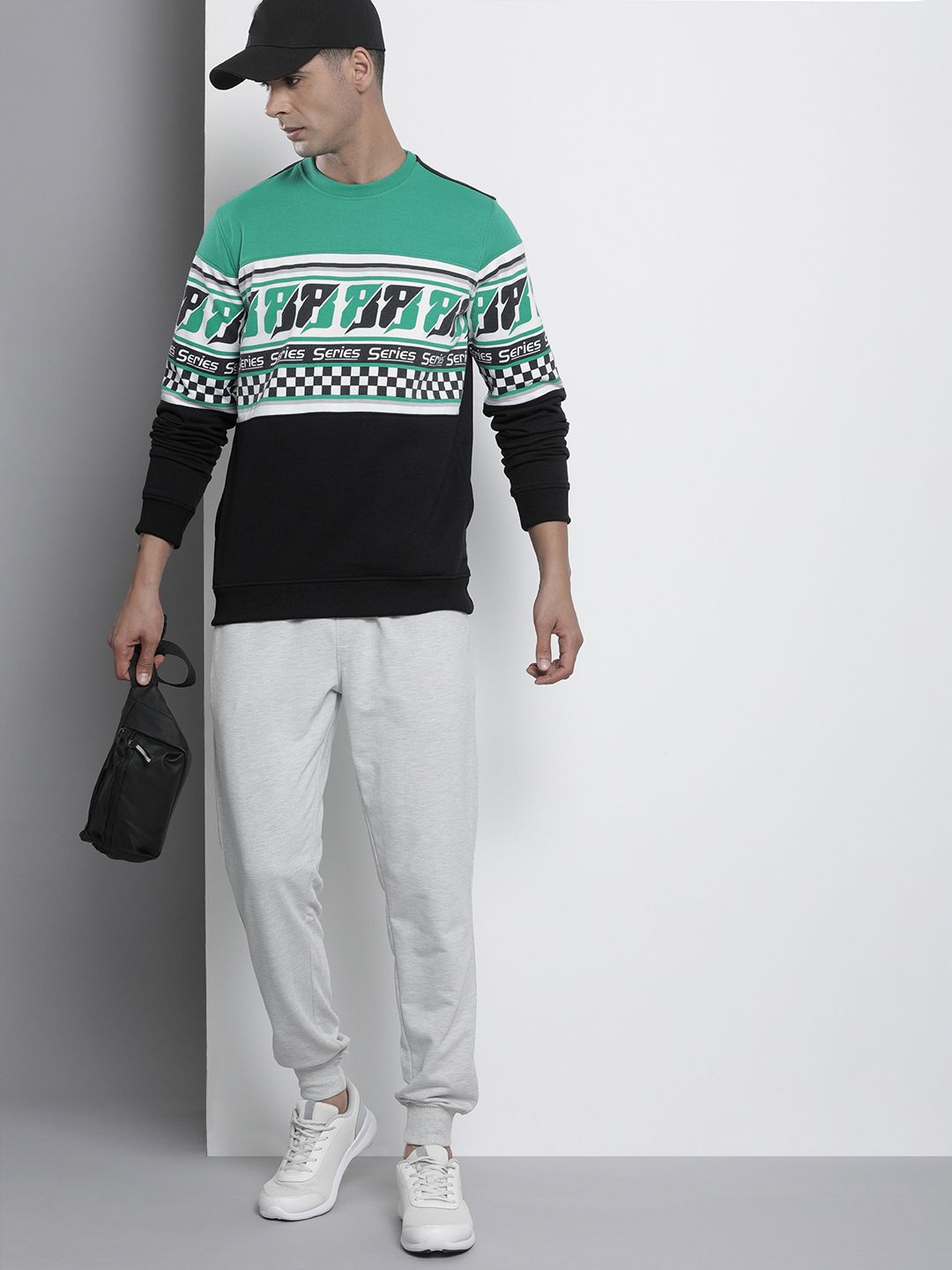 The Indian Garage Co Men Black Printed Sweatshirt