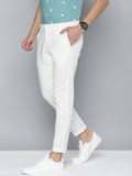The Indian Garage Co Men White Slim Fit Trousers