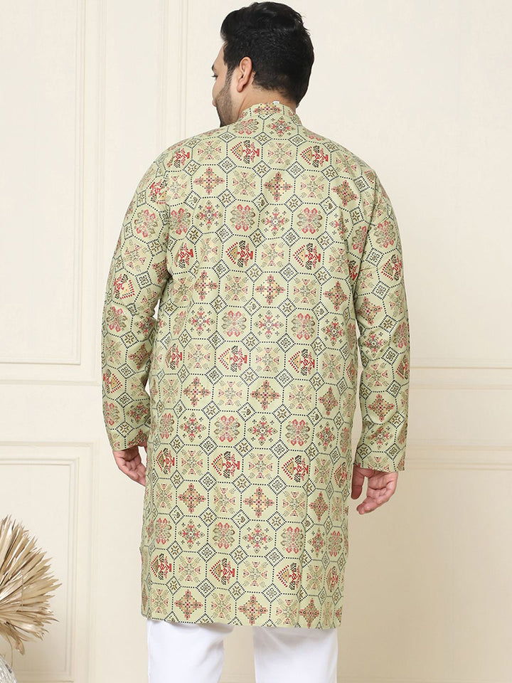 SOJANYA PLUS Motif Etnik Bercetak Kurta