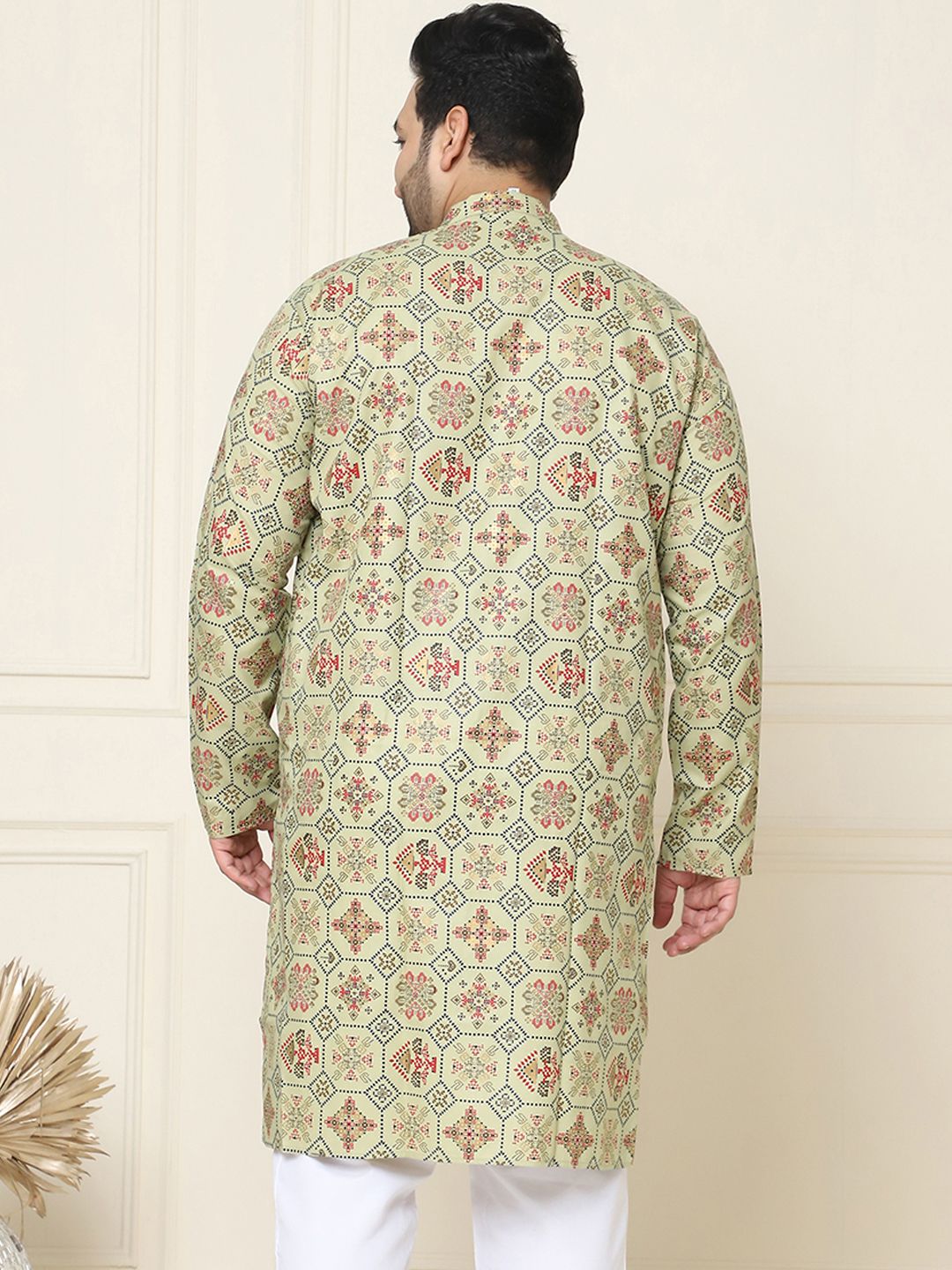 SOJANYA PLUS Motif Etnik Bercetak Kurta