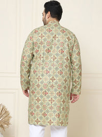 SOJANYA PLUS Motif Etnik Bercetak Kurta