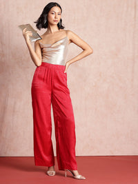 all about you Women Floral High-Rise Trousers