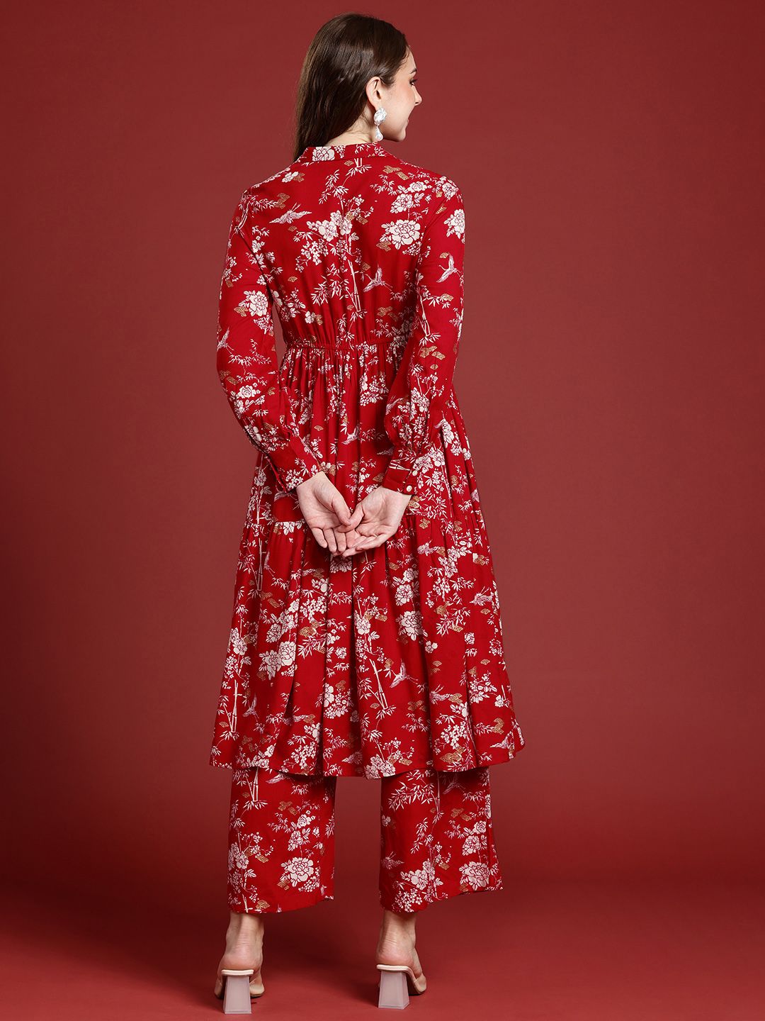 Anouk Ethnic Motifs Printed Regular Kurta with Palazzos