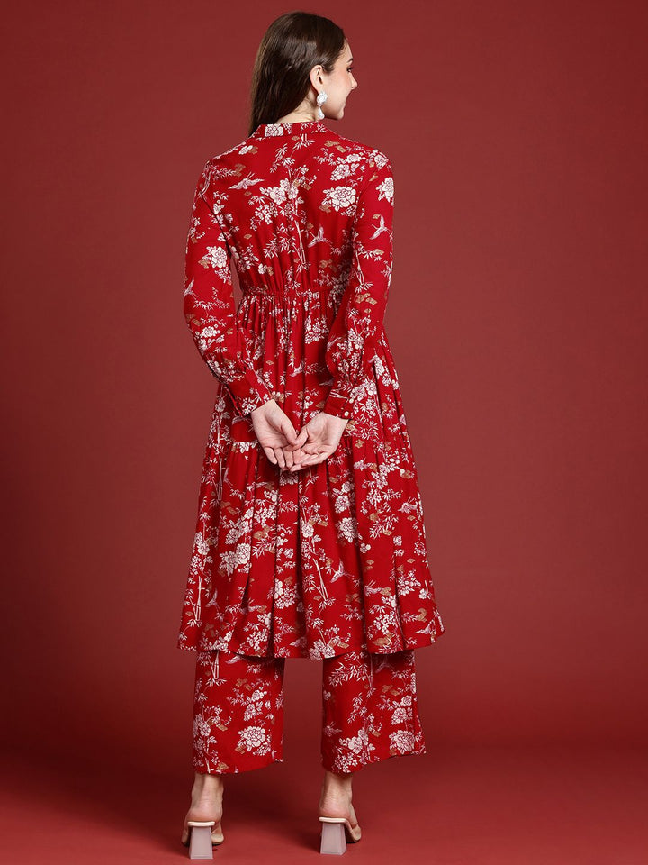 Anouk Ethnic Motifs Printed Regular Kurta with Palazzos