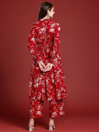 Anouk Ethnic Motifs Printed Regular Kurta with Palazzos