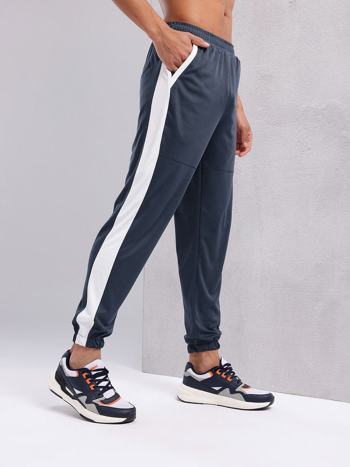 HRX by Hrithik Roshan Men Mid-Rise Rapid-Dry Training Joggers with Side Taping