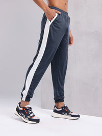 HRX by Hrithik Roshan Men Mid-Rise Rapid-Dry Training Joggers with Side Taping