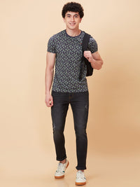 Being Human Men Slim Fit Low Distress Light Fade Jeans