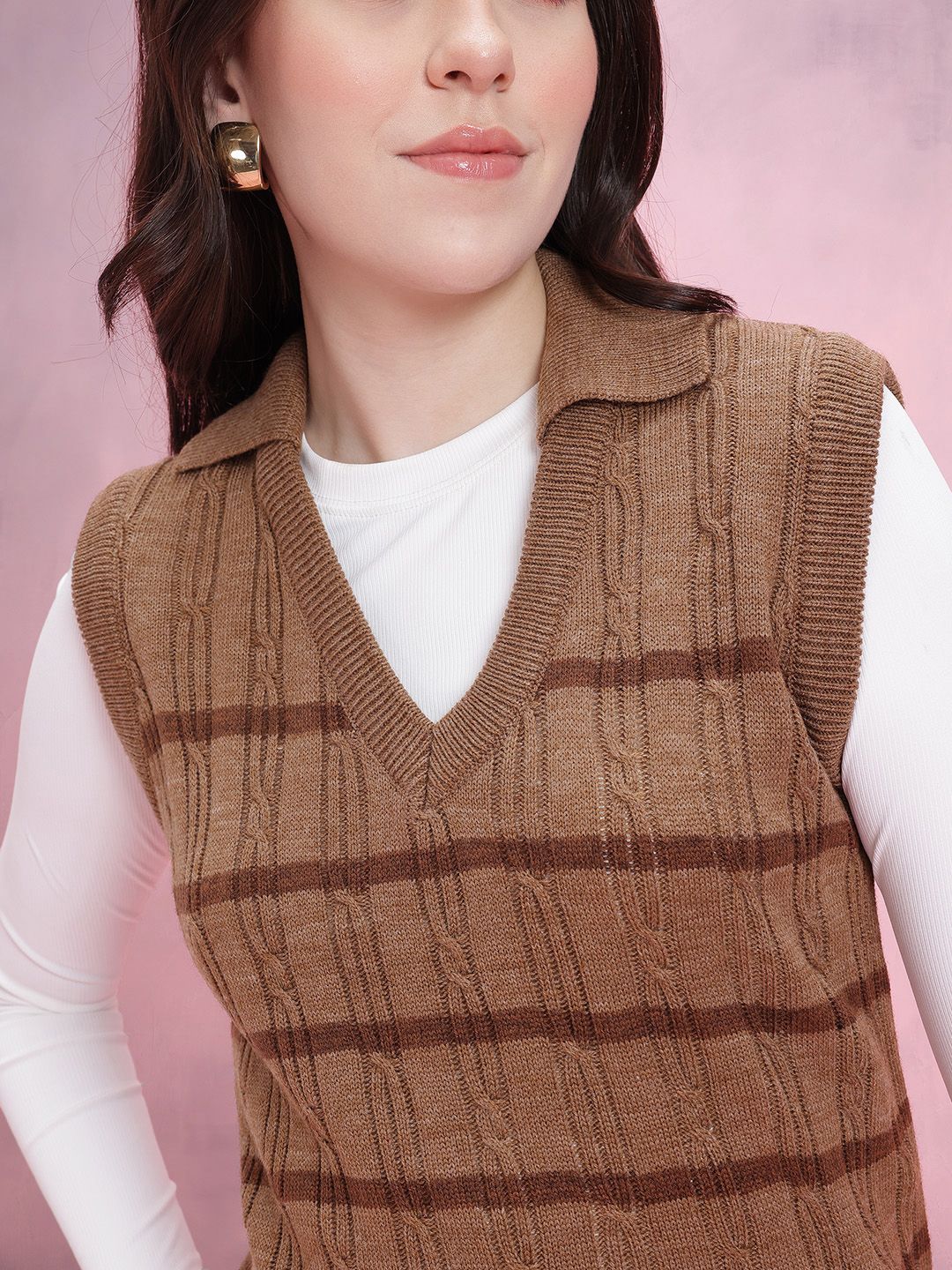 DressBerry Women Cable Knit Acrylic Pullover