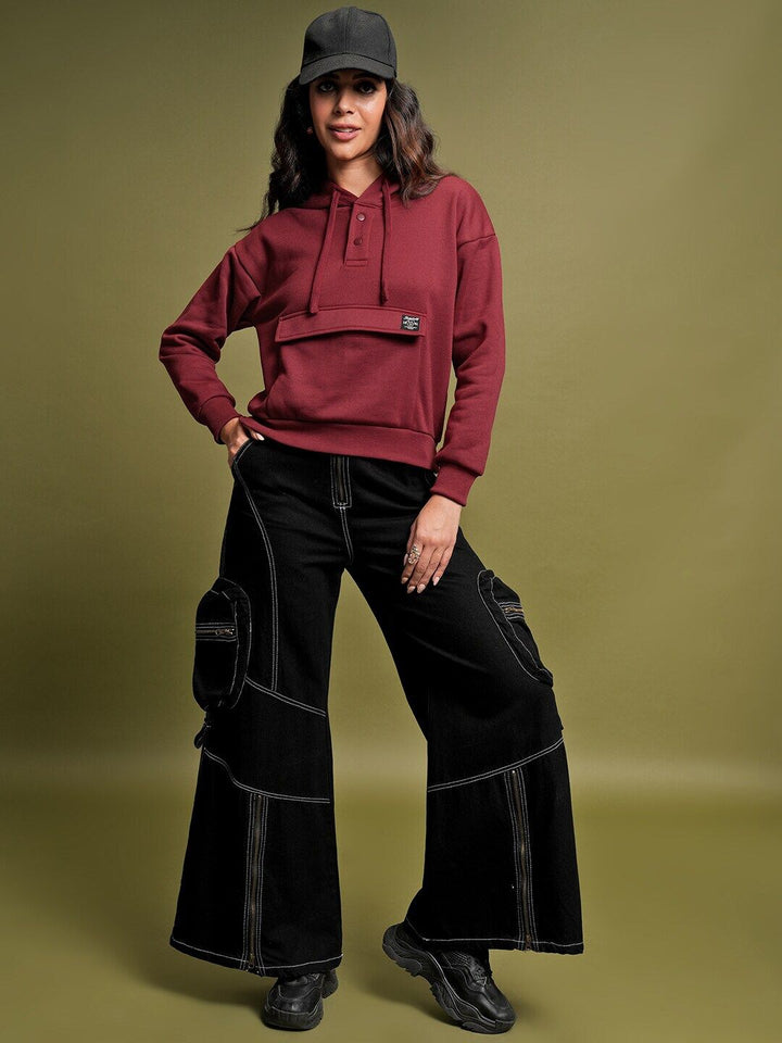Tokyo Talkies Relaxed Fit Hooded Sweatshirt